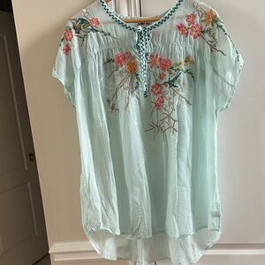 Johnny Was easy fit tunic XL